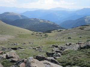 Looking south from the last Mummy Mountain ridge