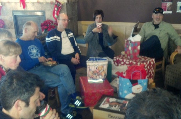 The excitement builds for the gift exchange