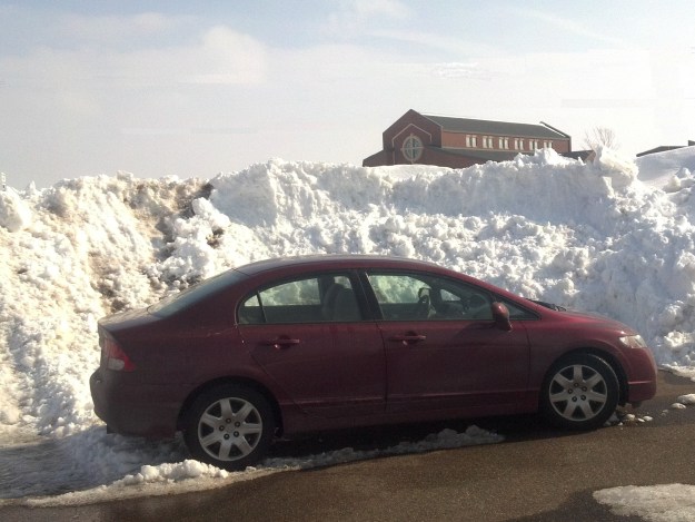Saint Ambrose beyond the snow. 