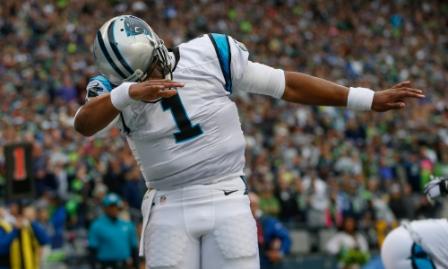 Cam Newton dab